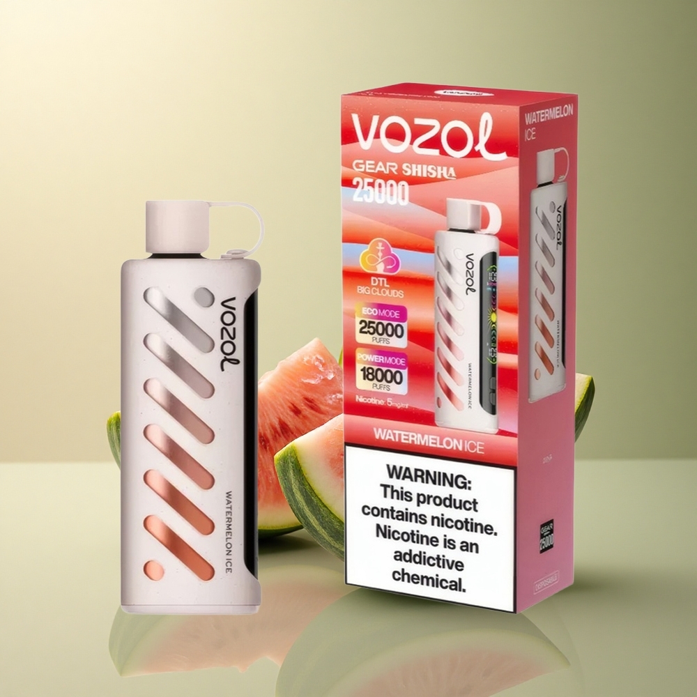 VOZOL Gear Shisha 25000 Puffs Glace à la Pastèque Dual Mesh 1000mAh