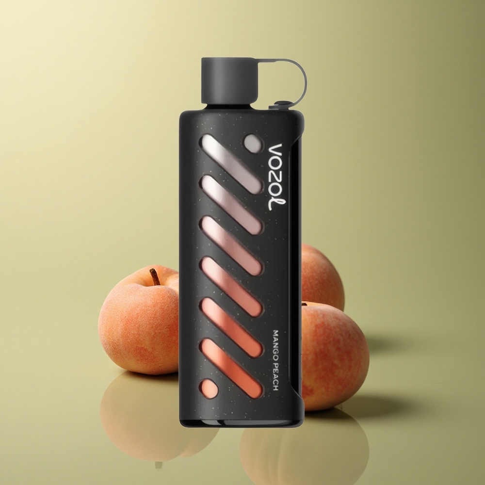 VOZOL Gear Shisha 25000 Puffs Pêche Mangue Double Mesh 5mg Nicotine 1000mAh