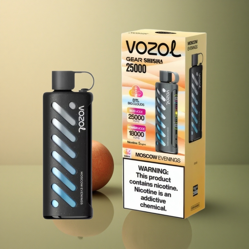 VOZOL Gear Shisha 25000 Puffs Soirées Moscovites Double Aromates 5mg/ml Nicotine